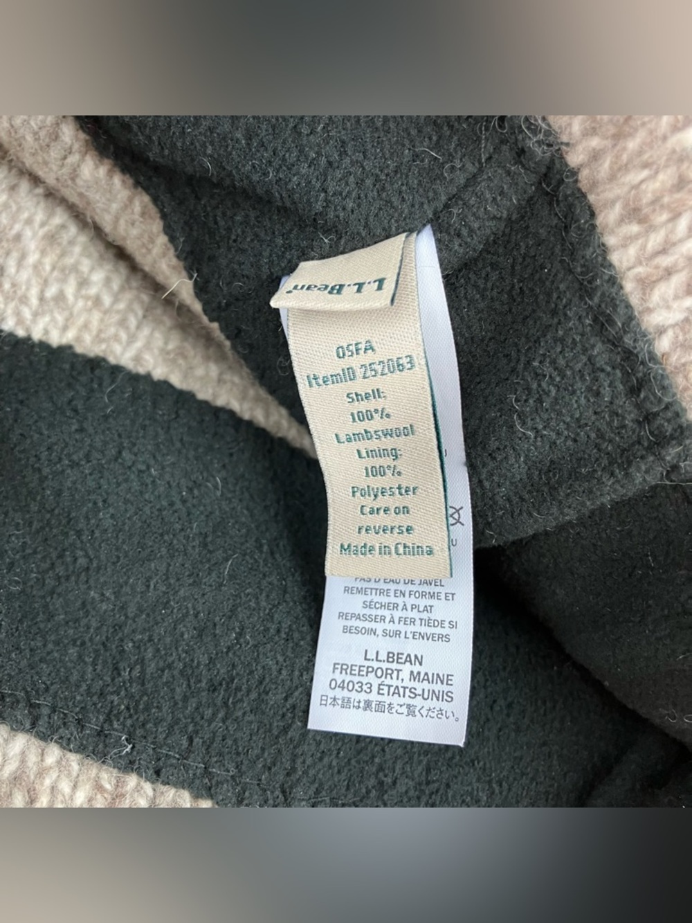 L.L. Bean 100% Lambswool Winter Beanie Hat Oatmeal Beige OSFA - Picture 7 of 9